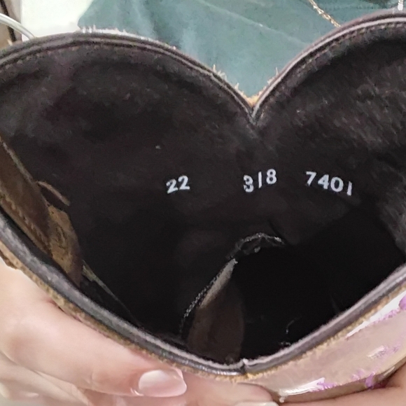 Caballo Dorado Women's Brown Embroidered Cowboy Boots - Picture 11 of 12